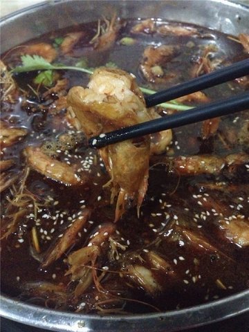 阿田大虾中锅