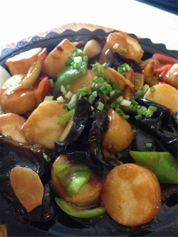 铁板三鲜日本豆腐