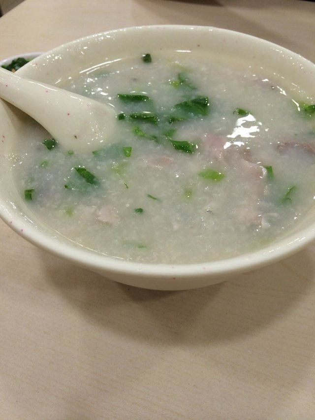 咸蛋瘦肉粥