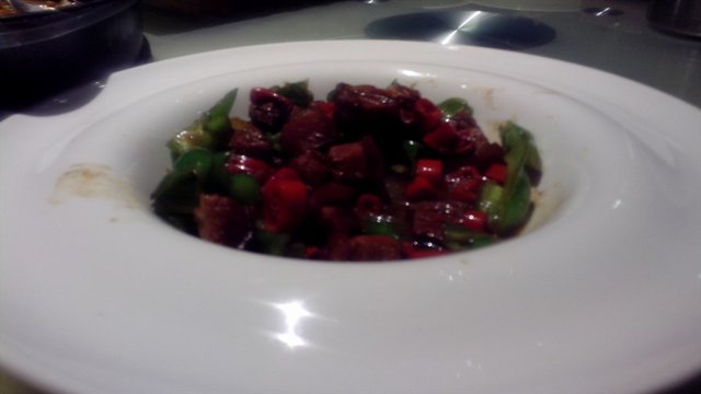尖椒炒肉
