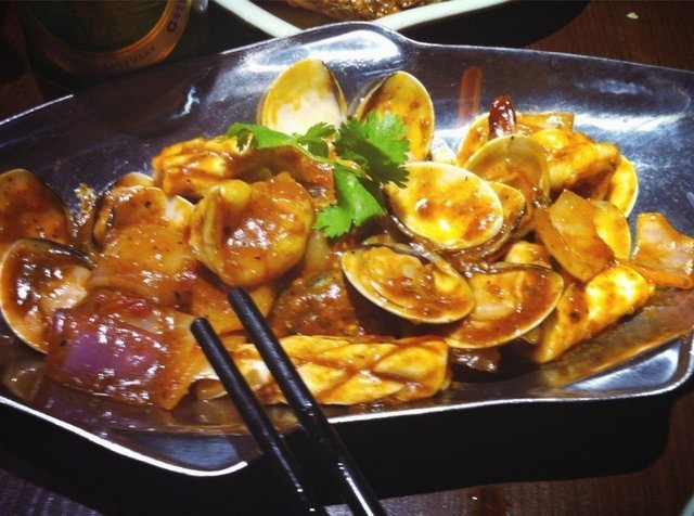 豉椒炒花甲