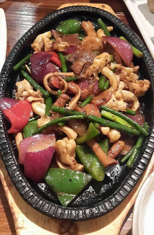 铁板桑巴酱爆鱿鱼