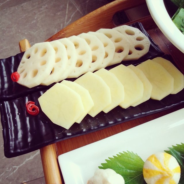 土豆片 莲藕片