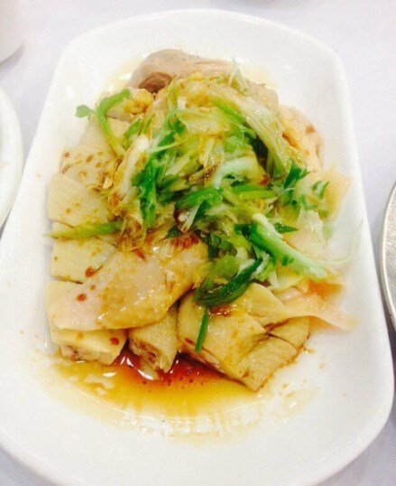 葱油淋鸡