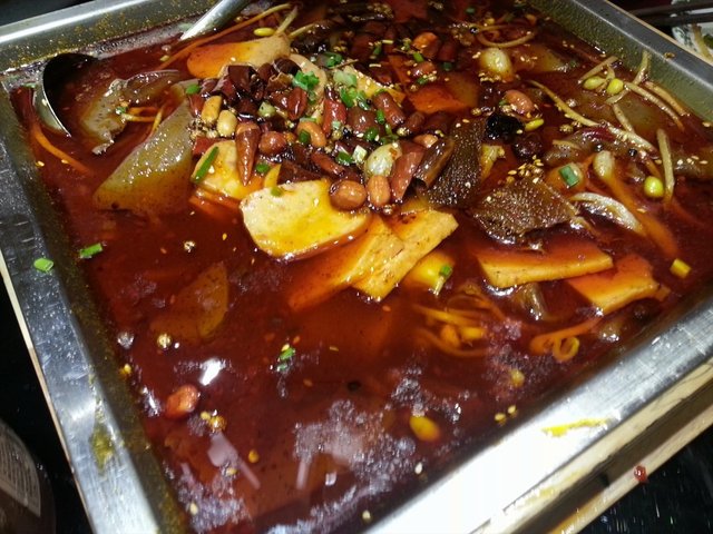 香捞毛血旺