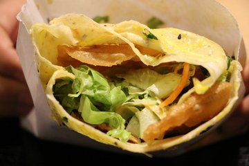 鸡柳蔬菜煎饼
