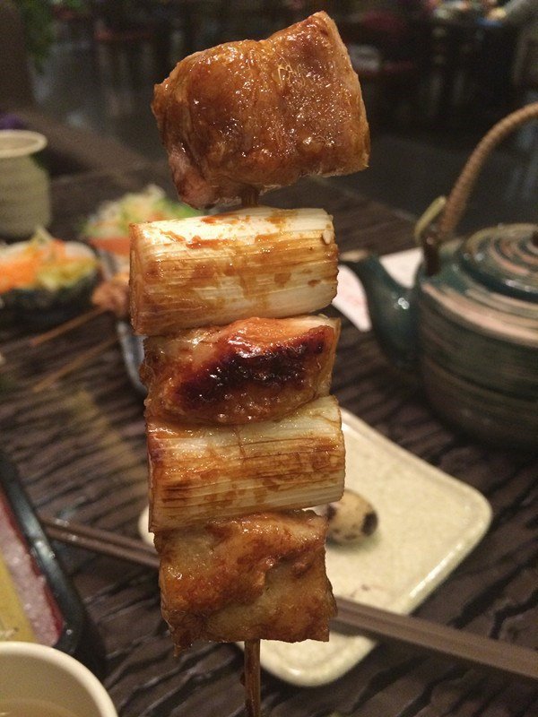 京葱鸡肉串烧