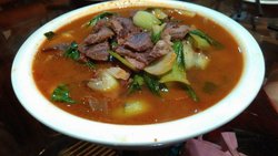 青菜烧牛肉