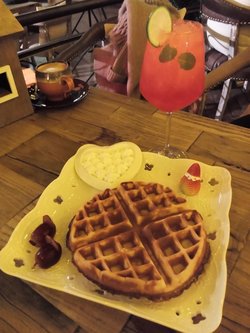 凯碧露丝嘉好喝，华夫饼还行