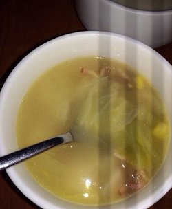鲜蔬培根汤
