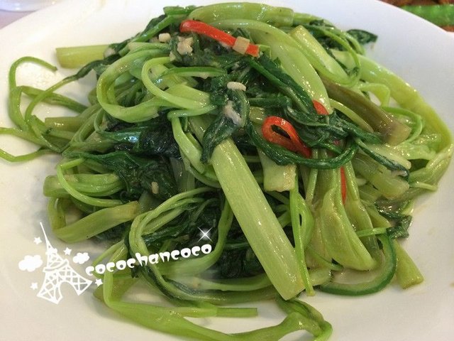 椒丝腐乳炒通菜