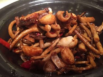 干锅茶树菇