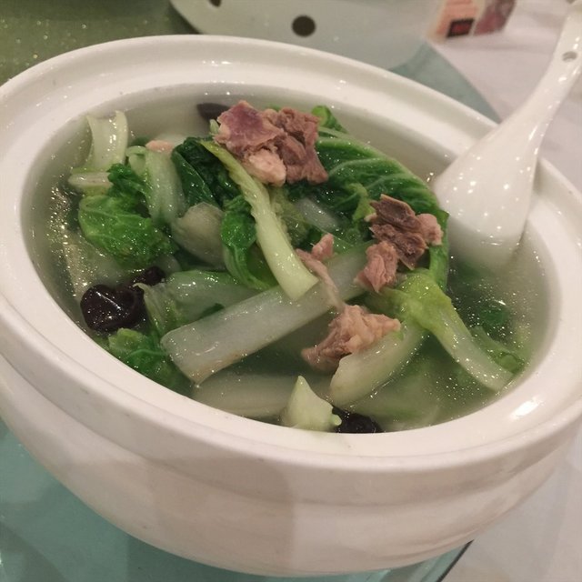 土鸡汤小白菜
