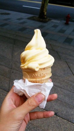 这次这个新品冰淇淋太棒了，味道醇厚的。