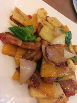 粗粮炒猪颈肉