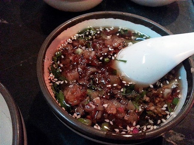 蒜蓉香油碟