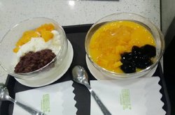 芒果红豆牛奶冰