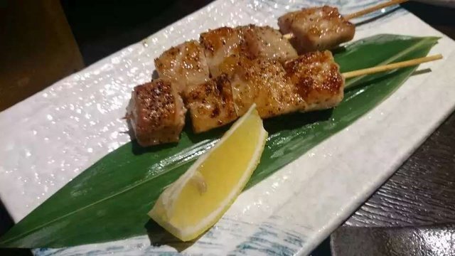 碳烤鸡肉串