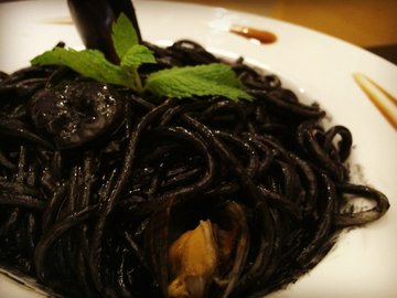 墨鱼海鲜意面