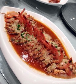 蒜泥蒸开背虾