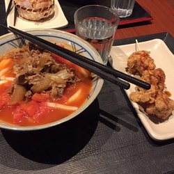 番茄牛肉乌冬