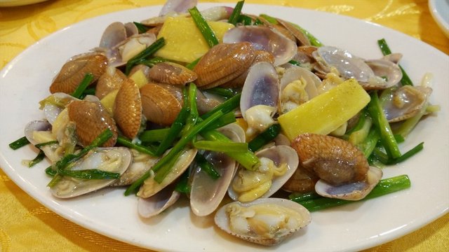 姜葱炒花甲