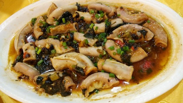 紫苏蒸竹肠