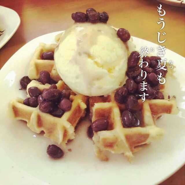 红豆冰淇淋松饼
