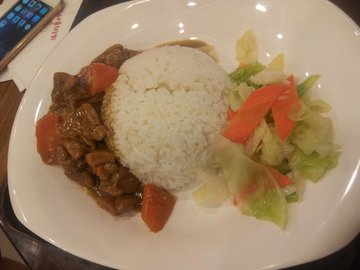 咖喱鸡块饭