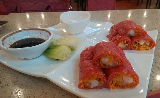 金沙鲜虾红米肠