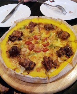 照烧鸡排蛋挞披萨