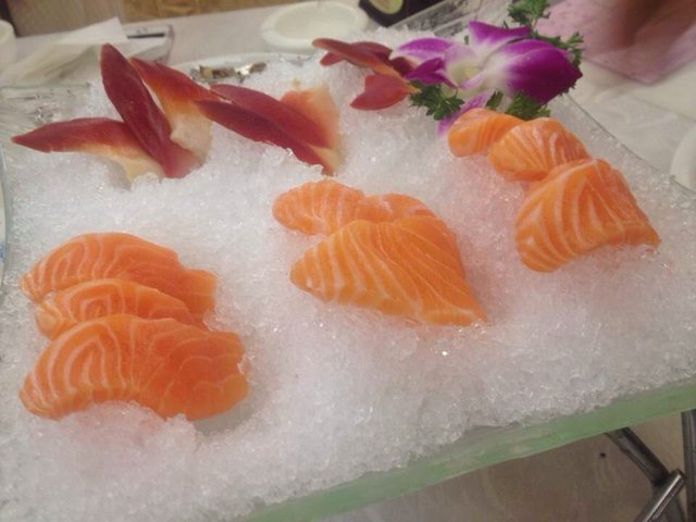 三文鱼腩，北极贝