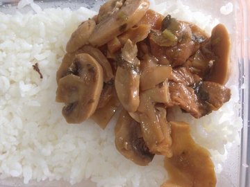 咸荠珍菇炒肉片