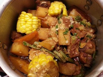 小锅杂粮排骨