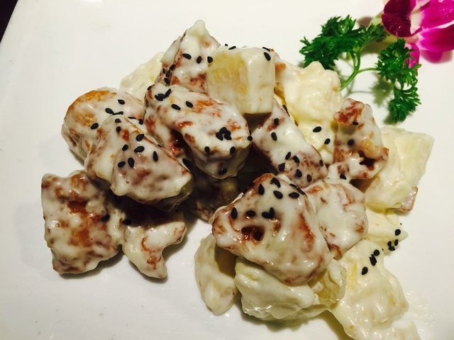 菠萝油条虾