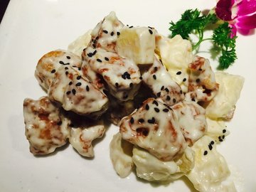 菠萝油条虾