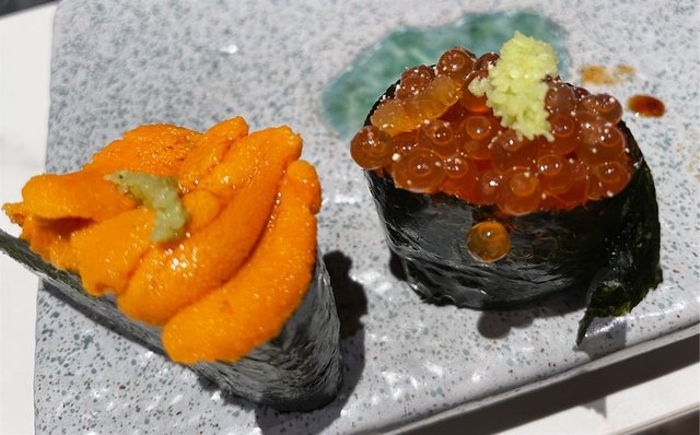 海膽壽司鮮魚子壽司