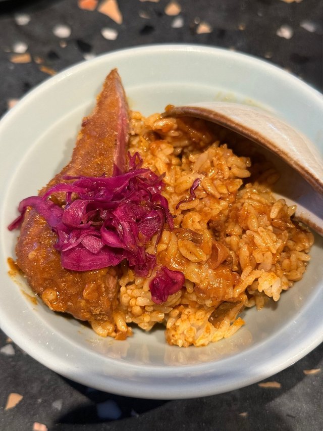 炸和牛菲力咖哩飯