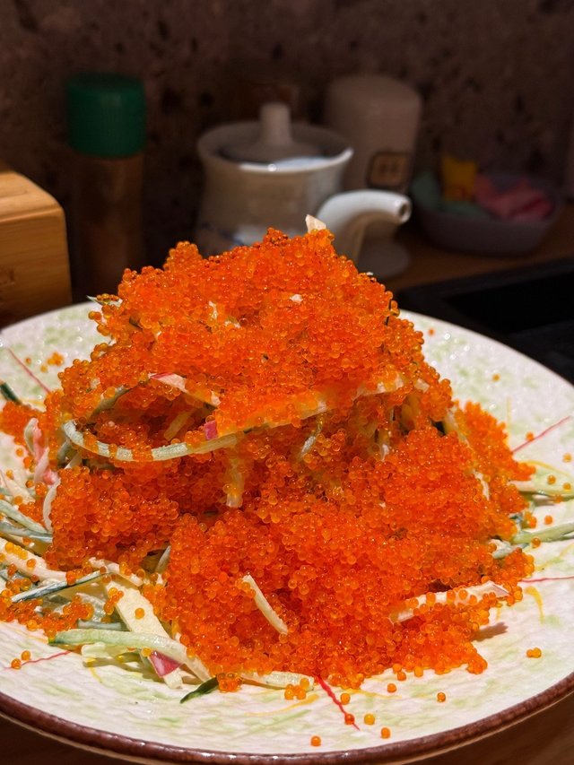 蟹籽沙律